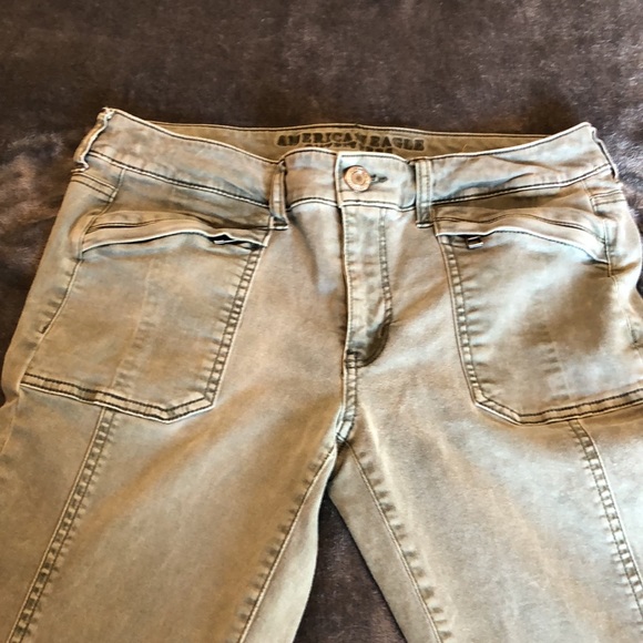 Women’s size 6 American Eagle outfitters green jeans - Picture 8 of 12